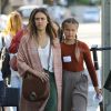 Exclusif - Jessica Alba et sa fille Honor se promènent et sont allées chez Starbucks à Brentwood le 15 octobre 2018.
