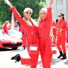 Paris Hilton et Caroline Stanbury au départ de la course caritative "Cash & Rocket Ball" à Wellington, le 6 juin 2019.
