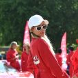 Paris Hilton au départ de la course caritative "Cash &amp; Rocket Ball" à Wellington, le 6 juin 2019.