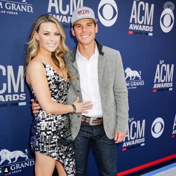 Le chanteur américain de country Granger Smith et sa femme Amber lors de la soirée des Amercican country music awards. Photo publiée sur Instagram le 8 avril 2019.