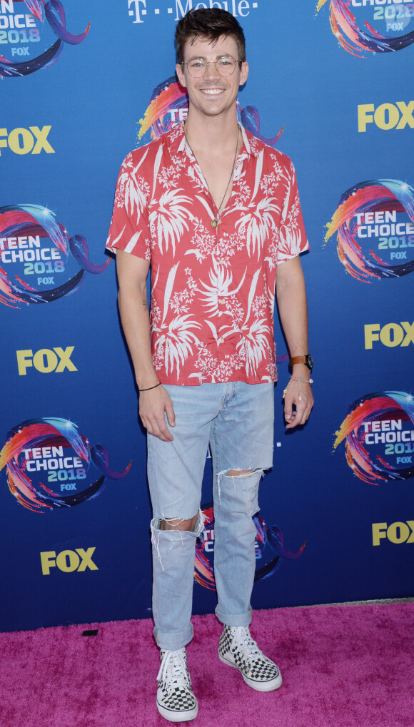 Grant Gustin lors de la soirée FOX's Teen Choice Awards 2018 au The Forum à Inglewood, Californie, Etats-Unis, le 12 août 2018.