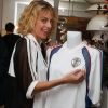 Exclusif - L'actrice Sara Mortensen (Plus Belle La Vie) - Soirée "Football au Féminin" pour célébrer le lancement de la ligne "Claire Dartigues" inspirée des maillots de football, destinée aux femmes du monde entier en soutien à la coupe du monde de football féminin 2019 ( du 7/06 au 07/07 en France), à l'hôtel "Le Pigalle" à Paris le 4 juin 2019. © Christophe Clovis / Bestimage
