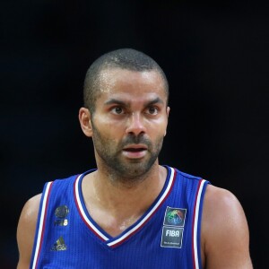 Tony Parker - Défaite de l'équipe de France face à l'Espagne lors de la demi-finale de l'Eurobasket à Lille, France le 17 septembre 2015.