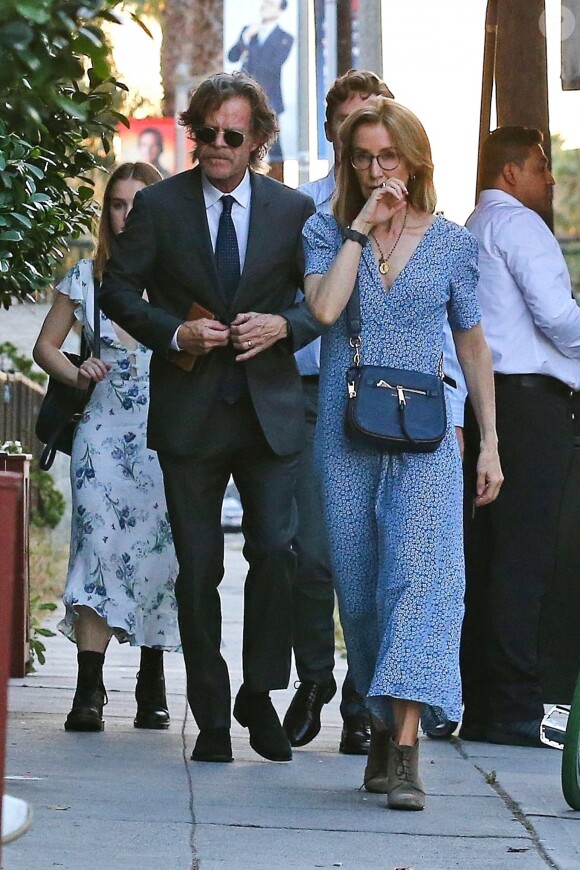 Felicity Huffman et son mari William H. Macy sont allés assister à la remise du diplôme de leur fille Sofia Grace à Hollywood, Los Angeles, le 10 juin 2019