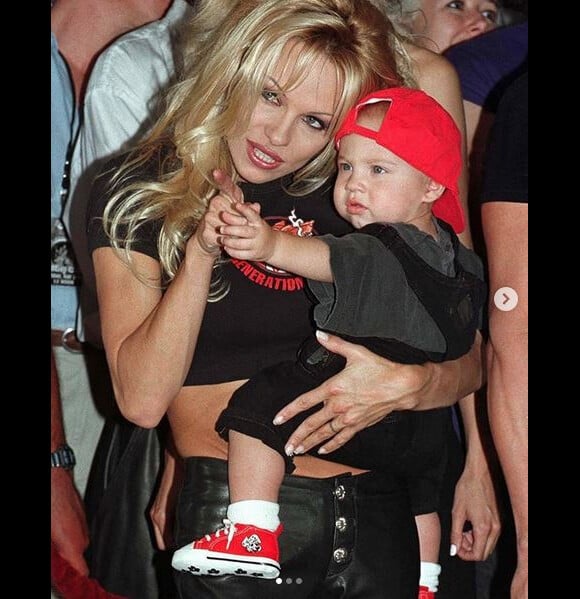 Le fils de Pamela Anderson et Tommy Lee, Brandon Lee. Photo publiée le 12 mai 2019.