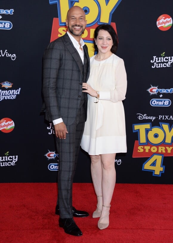 Keegan-Michael Key et sa femme Elisa Pugliese à la première du film d'animation Disney et Pixar "Toy Story 4" au théâtre El Capitan à Los Angeles, Californie, Etats-Unis, le 11 juin 2019.