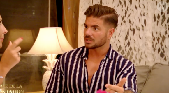Kevin dans l'émission "L'île de la tentation 2019".