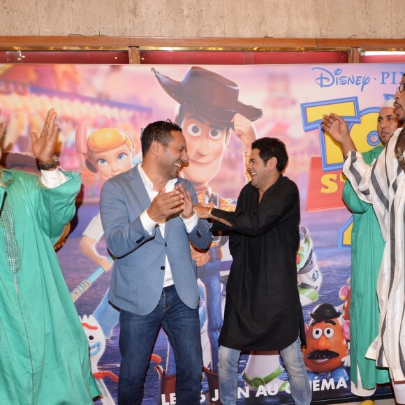 Exclusif - Boualem Lamhene (Vice President - The Walt Disney Company) et Jamel Debbouze assistent à la séance exceptionnelle du film "Toy Story 4" lors du Marrakech du rire au cinéma colisée à Marrakech au Maroc le 13 juin 2019. © Rachid Bellak/bestimage