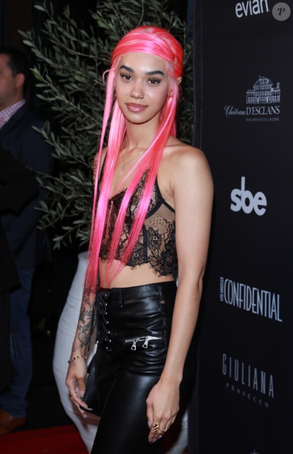 Indyamarie Jean, l'ex-compagne Chris Brown, assiste à la grande réouverture du restaurant Cleo Hollywood à Hollywood. Indyamarie vivait une relation avec le chanteur, jusqu'à ce que celui-ci se rabiboche avec son ex-compagne et la mette enceinte, le 14 juin 2019.