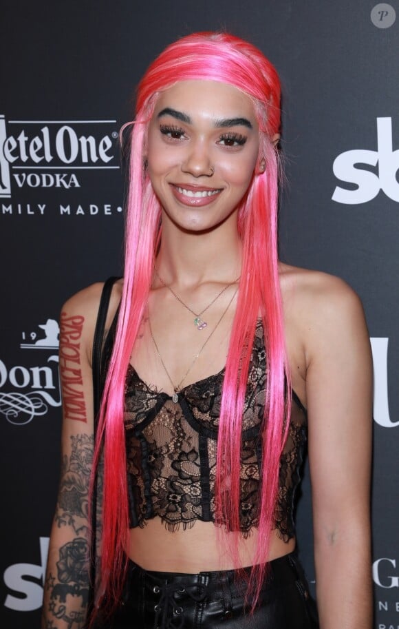Indyamarie Jean, l'ex-compagne Chris Brown, assiste à la grande réouverture du restaurant Cleo Hollywood à Hollywood. Indyamarie vivait une relation avec le chanteur, jusqu'à ce que celui-ci se rabiboche avec son ex-compagne et la mette enceinte, le 14 juin 2019.