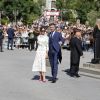 Victoria et David Beckham au mariage de Sergio Ramos et de Pilar Rubio célébré à Séville le 15 juin 2019.