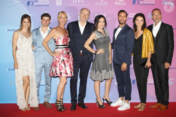 Le cast de 'Plus belle la vie' lors de la soirée des séries TV au Monte Carlo Bay lors 59ème Festival de la television de Monte-Carlo à Monaco le 15 Juin 2019. © Denis Guignebourg / Bestimage