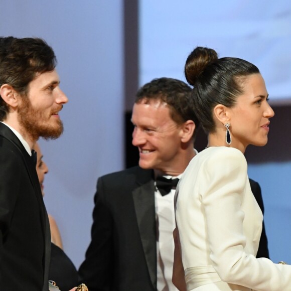 La princesse Charlene (robe Louis Vuitton) de Monaco avec Naomi Levov et Niv Majar lors de la cérémonie de remise des Nymphes d'or du 59e Festival de Télévision de Monte-Carlo au Grimaldi Forum à Monaco le 18 juin 2019. © Bruno Bebert/Bestimage