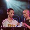 La cheffe d'orchestre Uèle Lamore et l'acteur Yuming Hey lors de la 3e cérémonie des Out d'Or, qui célèbrent la visibilité des personnes LGBTI, au Cabaret Sauvage le 18 juin 2019.