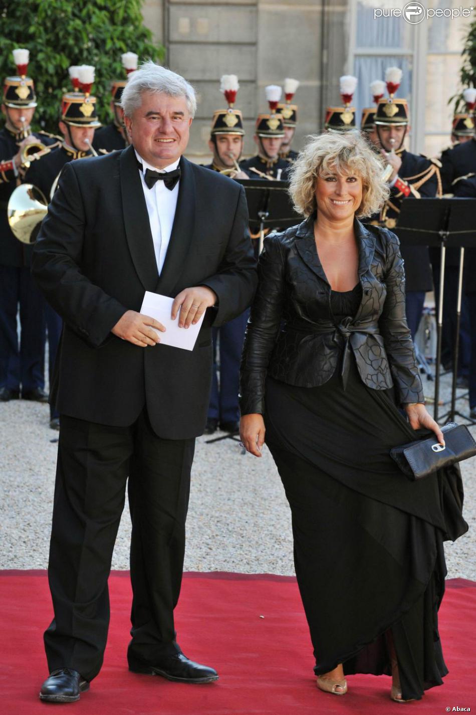 Eric Raoult et son épouse à l'Elysée pour le dîner d'Etat ...