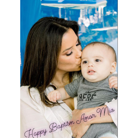 Eva Longoria a organisé une fête pour le 1er anniversaire de Santiago, chez elle à Los Angeles, le 22 juin 209. Instagram.