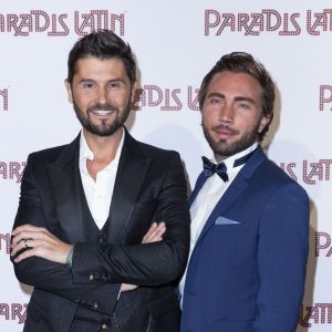Christophe Beaugrand et son mari Ghislain Gerin - Photocall de la générale "L'Oiseau Paradis" au Paradis Latin à Paris le 6 juin 2019. © Olivier Borde/Bestimage