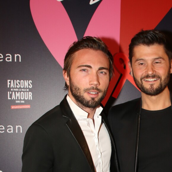 Christophe Beaugrand et son mari Ghislain Gerin lors du gala de charité le grand bal "ParAmour' à l'hôtel de ville de Paris, France, le 14 février 2019. L'ensemble des bénéfices récoltés lors de la soirée seront reversés à la lutte contre le sida (PARISSANSANSSIDA). © Denis Guignebourg/Bestimage