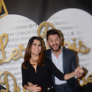 Exclusif - Karine Ferri et Christophe Beaugrand lors du 7ème gala de l'association "Les Rois du Monde" avec un plateau d'artistes et une vente aux enchères au profit des enfants défavorisés, orphelins et hospitalisés, suivi d'une soirée dansante à la Salle Wagram à Paris, France, le 18 février 2019. © Rachid Bellak/Bestimage