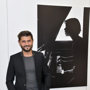 Exclusif - Christophe Beaugrand - N.Aliagas lance son exposition "L'EPREUVE DU TEMPS - INSTANTS PHOTOGRAPHIQUES" et de la sortie de son livre "L'EPREUVE DU TEMPS" sur le toit de la grande Arche de la Défense à Paris, France, le 25 octobre 2018. © Pierre Perusseau/Bestimage