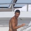 Cristiano Ronaldo en vacances à Saint-Tropez le 23 juin 2019.