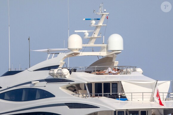 Cristiano Ronaldo en vacances à Saint-Tropez le 23 juin 2019.