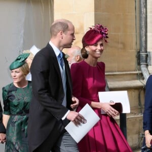 Le prince William, duc de Cambridge, Catherine Kate Middleton, duchesse de Cambridge - Arrivées des invités au mariage de la princesse Eugenie d'York et de Jack Brooksbnak à la chapelle Saint George de Windsor le 12 octobre 2018.