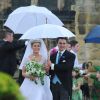 Thomas van Straubenzee et Lady Melissa Percy lors de leur mariage le 21 juin 2013 au château d'Alnwick. Le couple a divorcé en 2016, Lady Melissa invoquant le "comportement déraisonnable" de son époux.