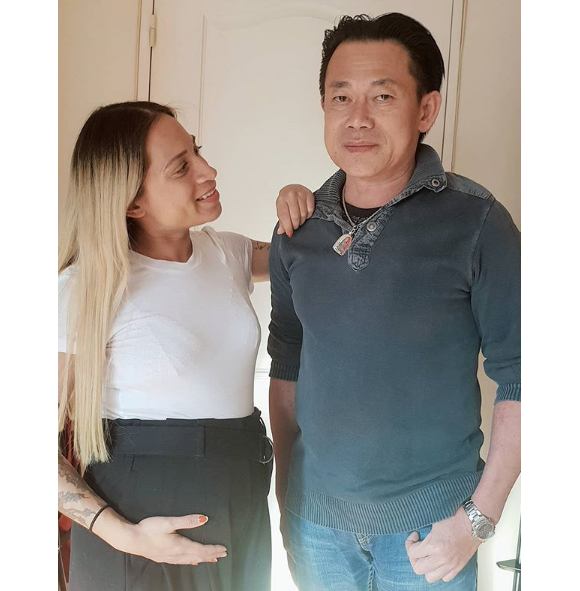 Cécilia de "Koh-Lanta" enceinte, au côté de son papa - Instagram, le 17 mai 2019