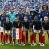 Equipe de France féminine, Sarah Bouhaddi, Wendie Renard, Griedge Mbock Bathy, Amel Majri, Eve Perisset, Charlotte Bilbault, Amadine Henry, Viviane Asseyi, Delphine Cascarino, Gaëtane Thiney et Valérie Gauvin lors de la Coupe du monde féminine de football, Groupe A, France vs Nigeria à Rennes, France, le 17 juin 2019. La France a gagné 1-0. © Gwendoline Le Goff/Panoramic/Bestimage