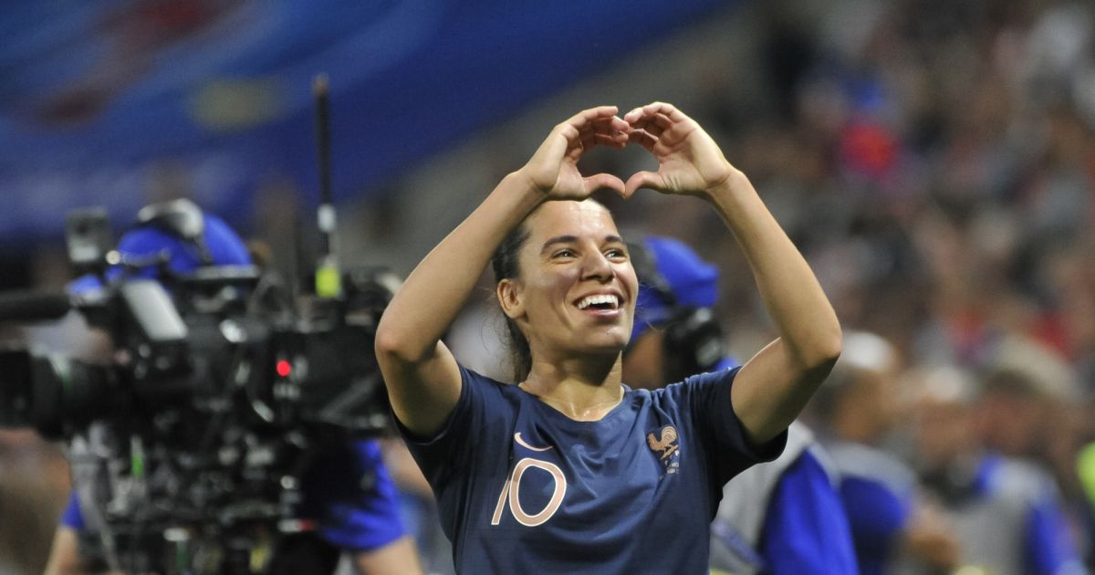 Amel Majri (France) lors de la Coupe du monde féminine de football