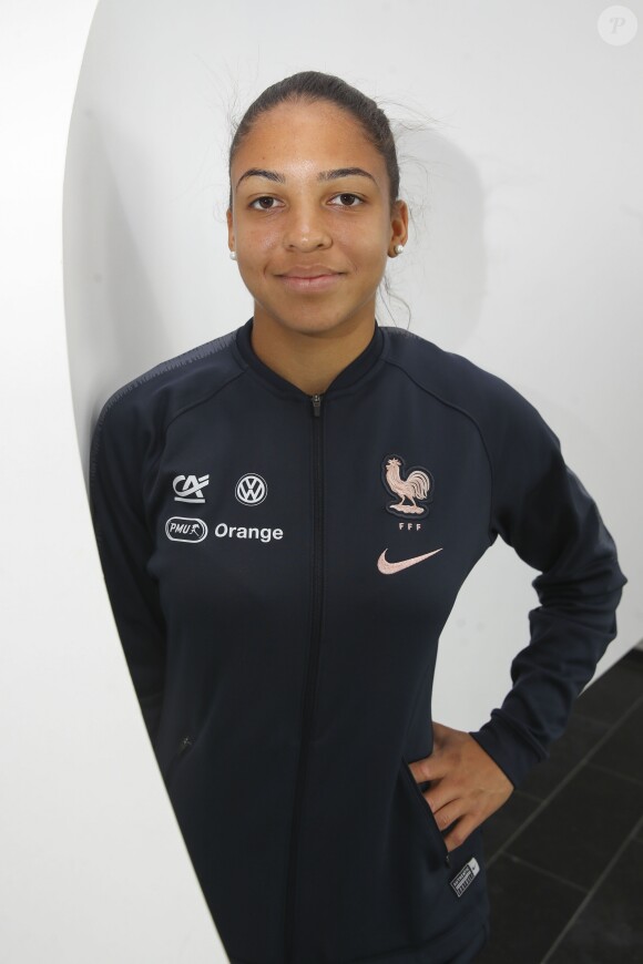 Delphine Cascarino - L'équipe de France féminine de football au centre National du Football, avant la coupe du monde du 7 juin au 7 juillet 2019 en France, à Clairefontaine-sur-Yvelines, France, le 28 mai 2019. © Gwendoline Le Goff/Panoramic/Bestimage