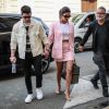 Nick Jonas et sa femme Priyanka Chopra arrivent à Dior Office pour les dernières retouches et les derniers essayages pour le mariage de Sophie Turner et Joe Jonas, Paris, le 25 juin 2019.