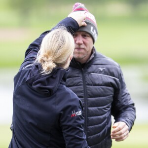 Zara (Phillips) et Mike Tindall lors du tournoi de golf caritatif ISPS Handa Mike Tindall Celebrity Golf Classic à Suitton Coldfield le 17 mai 2019.