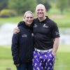 Zara (Phillips) et Mike Tindall lors du tournoi de golf caritatif ISPS Handa Mike Tindall Celebrity Golf Classic à Suitton Coldfield le 17 mai 2019.