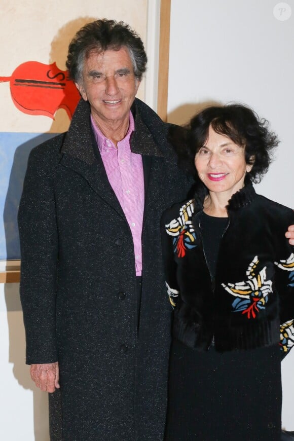 Jack Lang et sa femme Monique - Avant-première de l'exposition consacrée à Chagall, Lissitzky, Malévitch... au Centre Pompidou à Paris le 26 mars 2018. © CVS/Bestimage