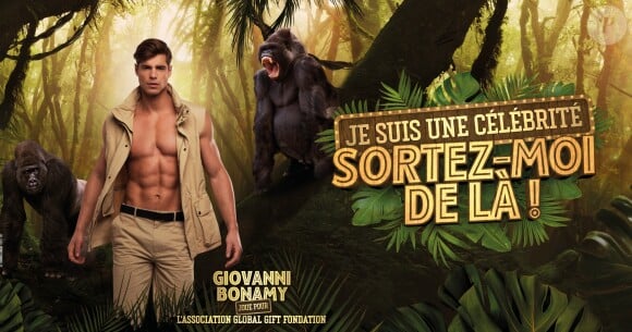 Giovanni Bonamy, photo officielle de "Je suis une célébrité sortez-moi de là", sur TF1