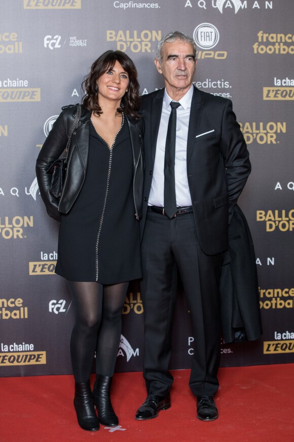 Estelle Denis et Raymond Domenech à la cérémonie du Ballon d'or France Football 2018 au Grand Palais à Paris, France, le 3 décembre 2018. © Cyril Moreau/Bestimage