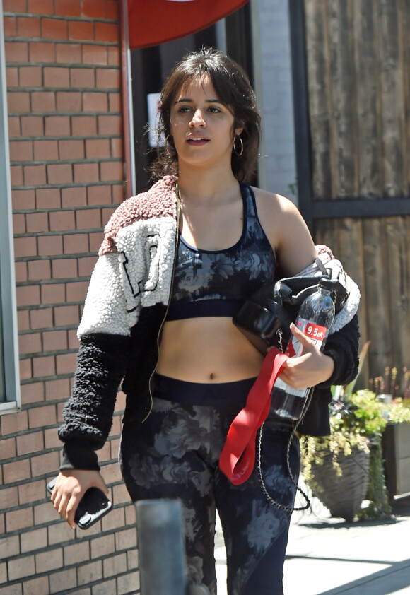 Exclusif - Camilla Cabello à la sortie de son cours de gym à Los Angeles, le 21 mai 2019.