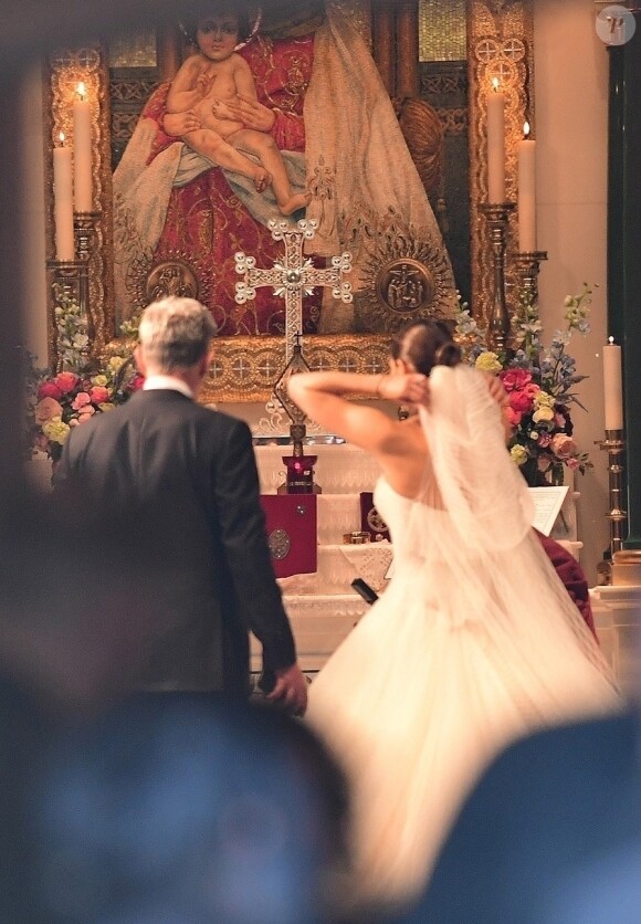 Exclusive - Katharine McPhee - Mariage de Katharine McPhee et David Foster en l'église arménienne St Yeghiche à Londres, Royaume Uni, le 28 juin 2019.