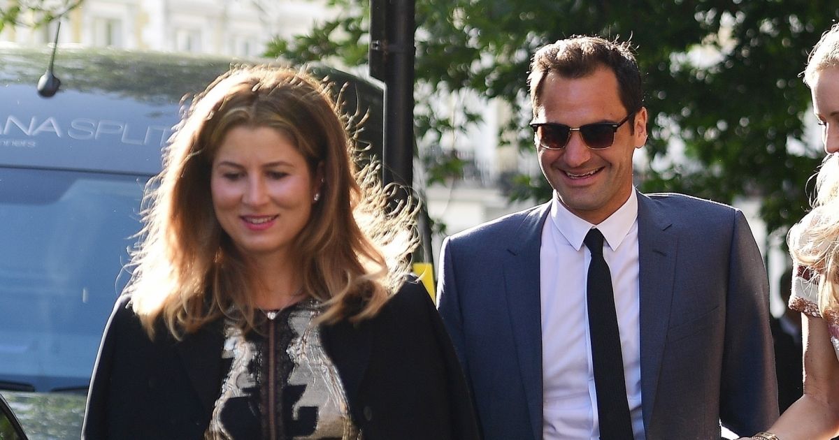 Exclusive - Roger Federer et sa femme Mirka - Mariage de Katharine