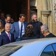 Exclusif - Roger Federer et sa femme Mirka - Mariage de Katharine McPhee et David Foster en l'église arménienne St Yeghiche à Londres, Royaume Uni, le 28 juin 2019.