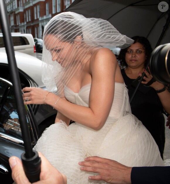 Exclusive - Katharine McPhee - Mariage de Katharine McPhee et David Foster en l'église arménienne St Yeghiche à Londres, Royaume Uni, le 28 juin 2019.