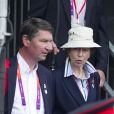 Tim Laurence et la princesse Anne lors du concours complet par équipe aux JO de Londres 2012, où Zara Phillips et ses partenaires ont décroché l'argent.