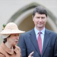  La princesse Anne et son mari Tim Laurence à Windsor en avril 2009 lors de la messe de Pâques. 