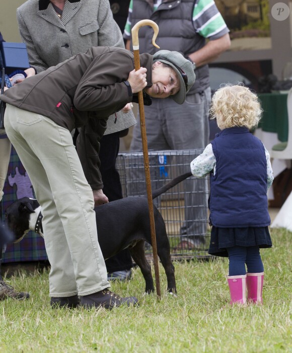 La princesse Anne et sa petite fille Savannah Phillips à Gatcombe Park en septembre 2013.