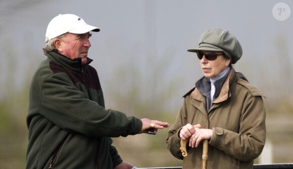 La princesse Anne et son ex-mari Mark Phillips en mars 2011 à Gatcombe Park.