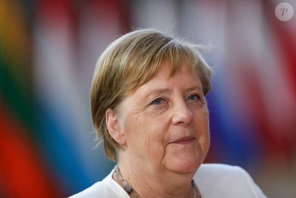 La chancelière allemande Angela Merkel - Arrivées au Sommet européen à Bruxelles. Le 30 juin 2019