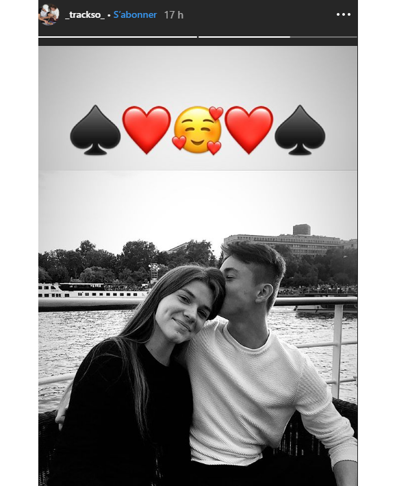 Solal, le fils de Vanessa Demouy, et sa chérie. Photo Instagram, à Paris, le 10 juillet 2019