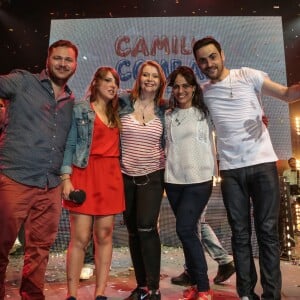 Camille Combal, Laure Cohen (Koxie), Clément Lanoue - L'emission de Camille Combal de virgin Radio en direct du Zenith de Lille le 25 juin 2015.